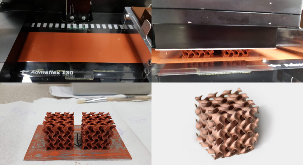Admatec Copper 3D Printed Parts