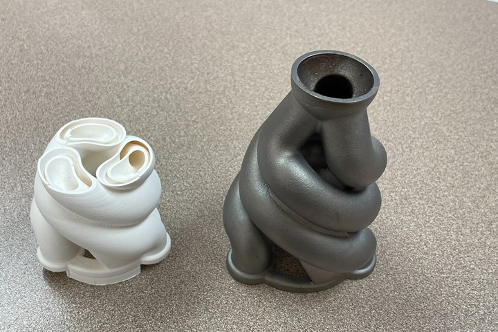 A sacrificial 3d printed ceramic mold