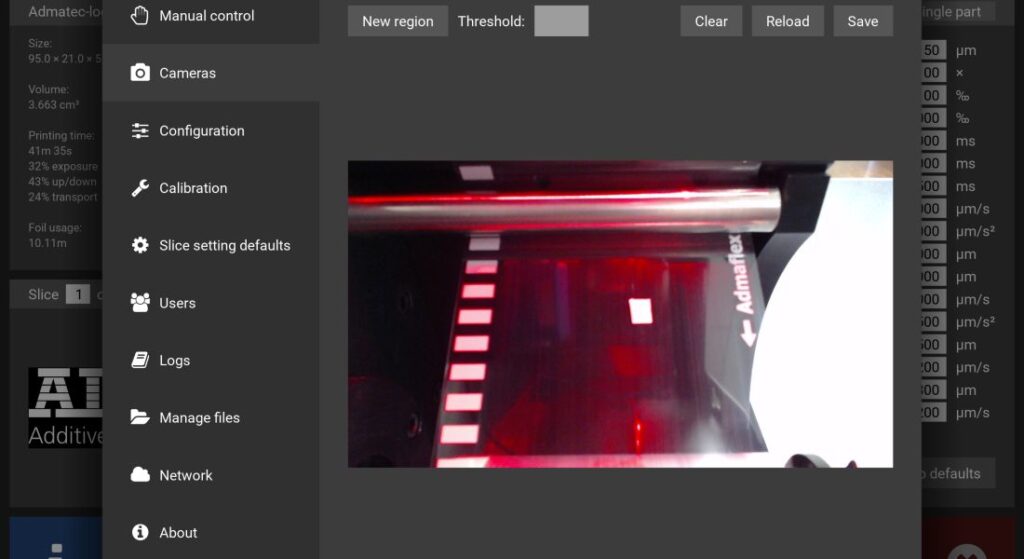 Vision Based Process Monitoring Admatec